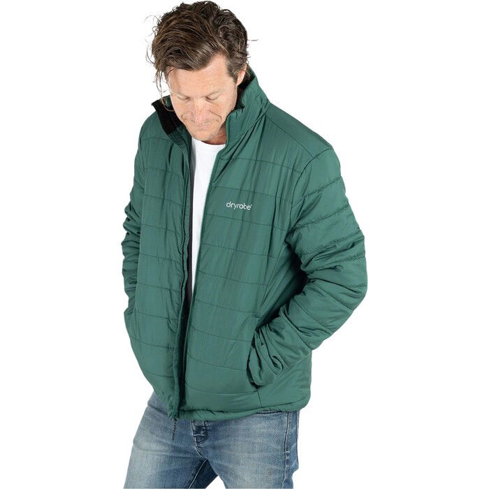 2024 Dryrobe Mnner Mid Layer Jacket M100-JCKT-HG - Hunter Green